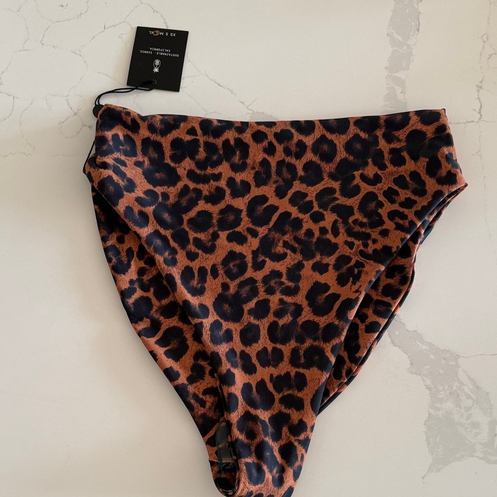 Skatie Leopard Print Bikini Bottoms